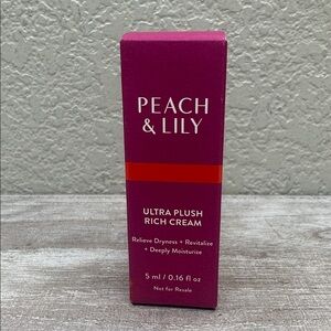 $5 🌙 Peach & Lily Ultra Plush Rich Cream NEW